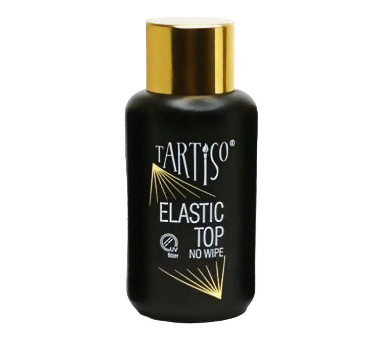 TARTISO TOP ELASTIC NO WIPE Прозрачный топ без липкого слоя,  в стекле 50мл