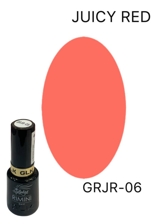 GELLAKTIK RIMINI JUICY RED GRJR-06 гель лак,12мл