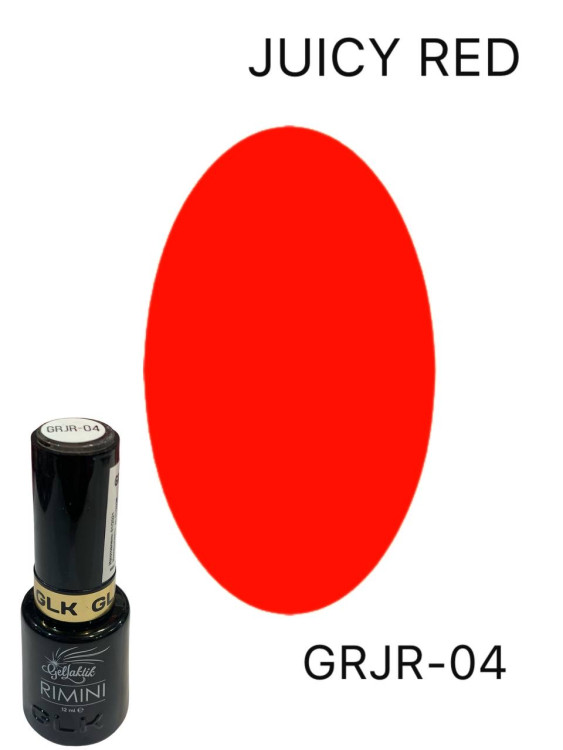 GELLAKTIK RIMINI JUICY RED GRJR-04 гель лак,12мл