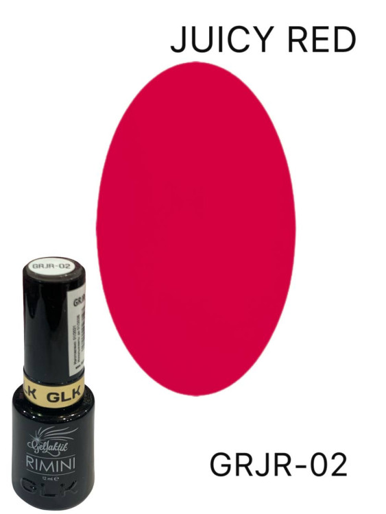 GELLAKTIK RIMINI JUICY RED GRJR-02 гель лак,12мл