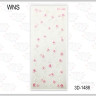 Наклейки 3D WNS 1488 бело-розовые