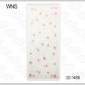 Наклейки 3D WNS 1488 бело-розовые