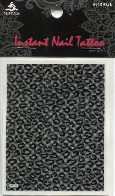 NTB-18 Наклейка Instant Nail Tattoo сетка кружево Mirage