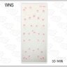 Наклейки 3D WNS 1495 бело-розовые
