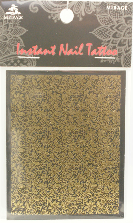 NTG-05 Наклейка Instant Nail Tattoo сетка кружево Mirage