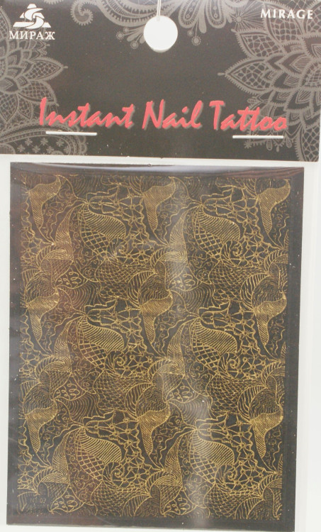 NTG-07 Наклейка Instant Nail Tattoo сетка кружево Mirage