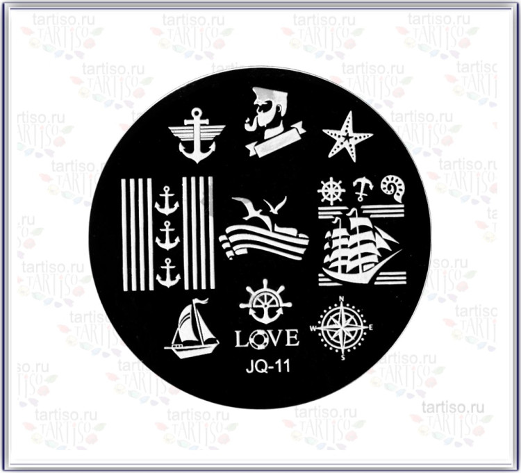 СТЕМПИНГ пластина JQ-11 ( размер 5.5см на 5.5 см )