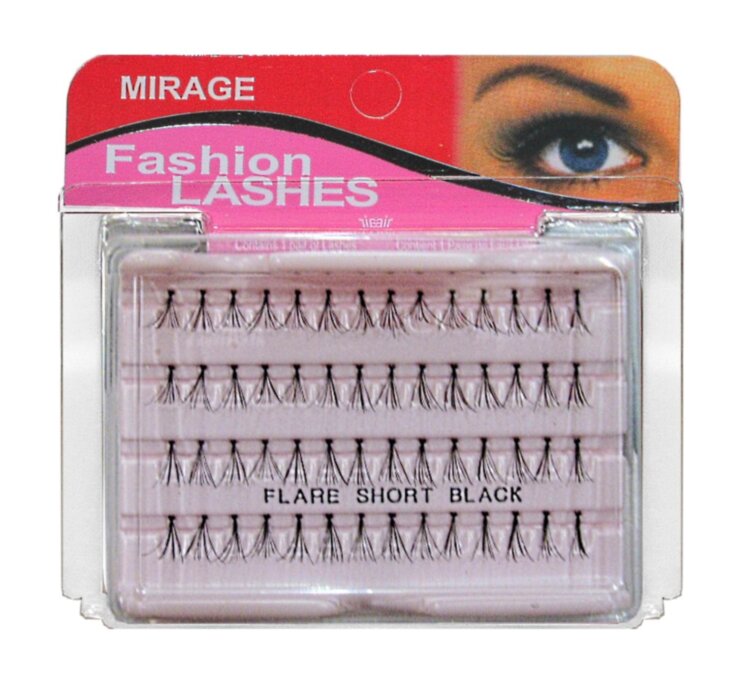 Пучки ресниц  Mirage 1-4 Fashion Lashes short ((56 пучков)
