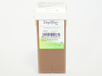 Воск Depilflax в катридже 110 гр шоколадный-средней плотности 100мл (COCOA)