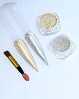 Набор пигментов Chrome Gold & Silver (2шт)