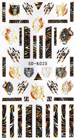 Наклейка  5D-K025 тигро-мода