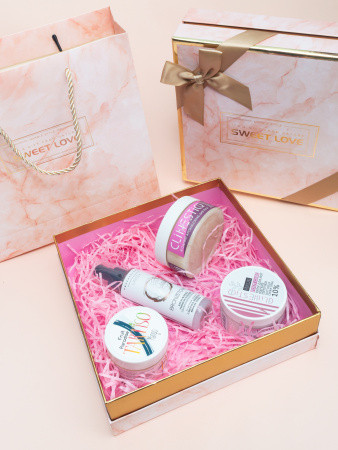 Подарочный SPA SET №02 (скраб для тела,крем-флюид,холодный парафин,крем для ног)
