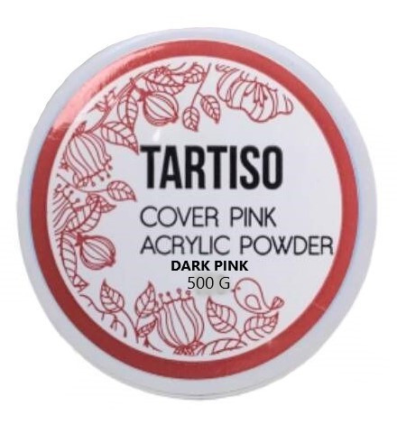 TARTISO Акриловая пудра для наращивания ногтей Dark Pink,500гр