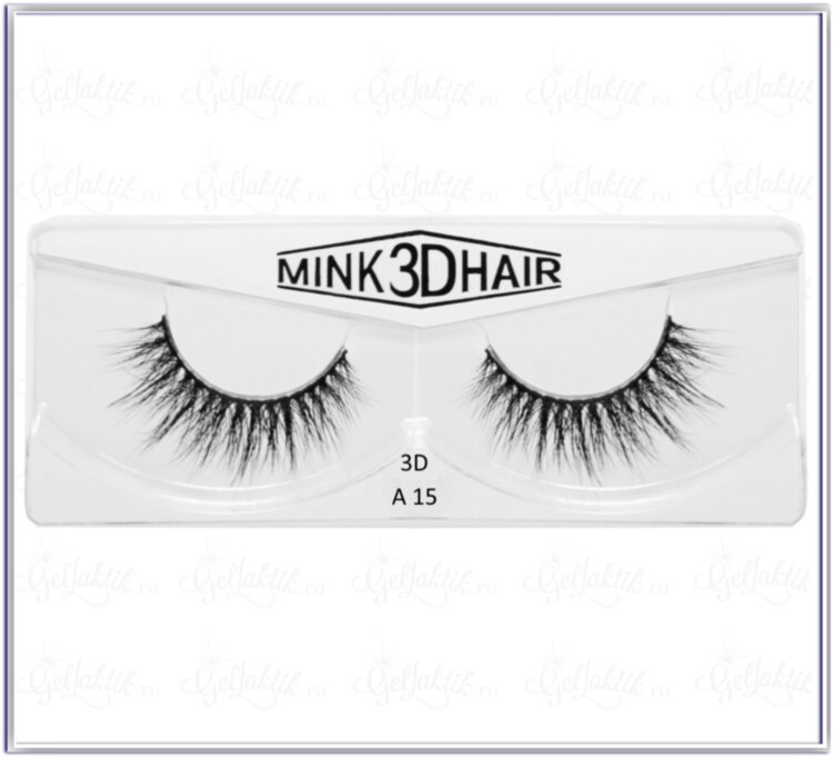 Ресницы MINK 3D LUX  A-15