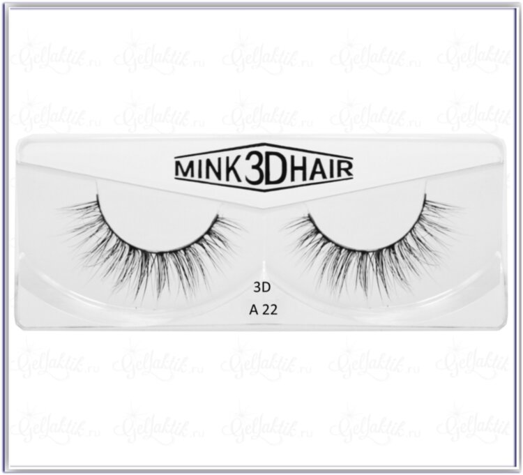 Ресницы MINK 3D LUX  A-22