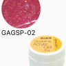 GELLAKTIK SPARKLING ACRYLIC GEL №02 с блёстками,15гр