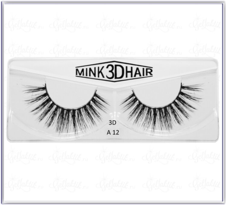 Ресницы MINK 3D LUX  A-12