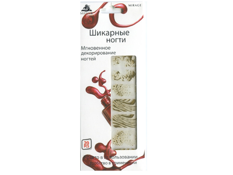 Наклейка-лак Мираж ШН  SPN-105G тигр голд