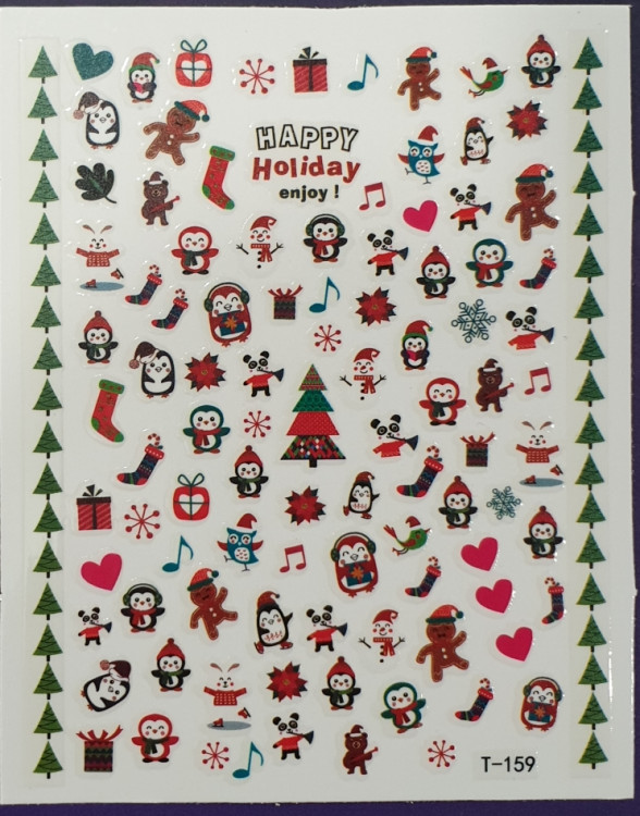 Наклейка T159 chistmas