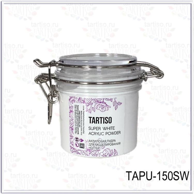 TARTISO Акриловая пудра для наращивания ногтей Super White,150гр