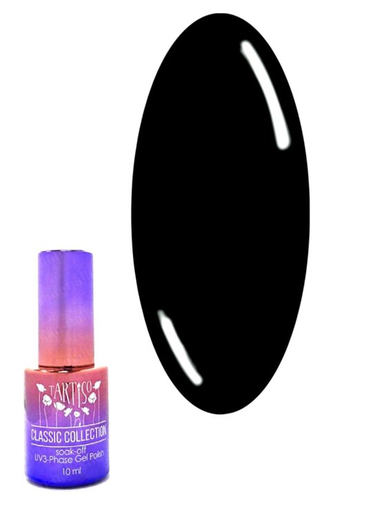 TARTISO TIME-002 гель лак ULTRA BLACK,10мл